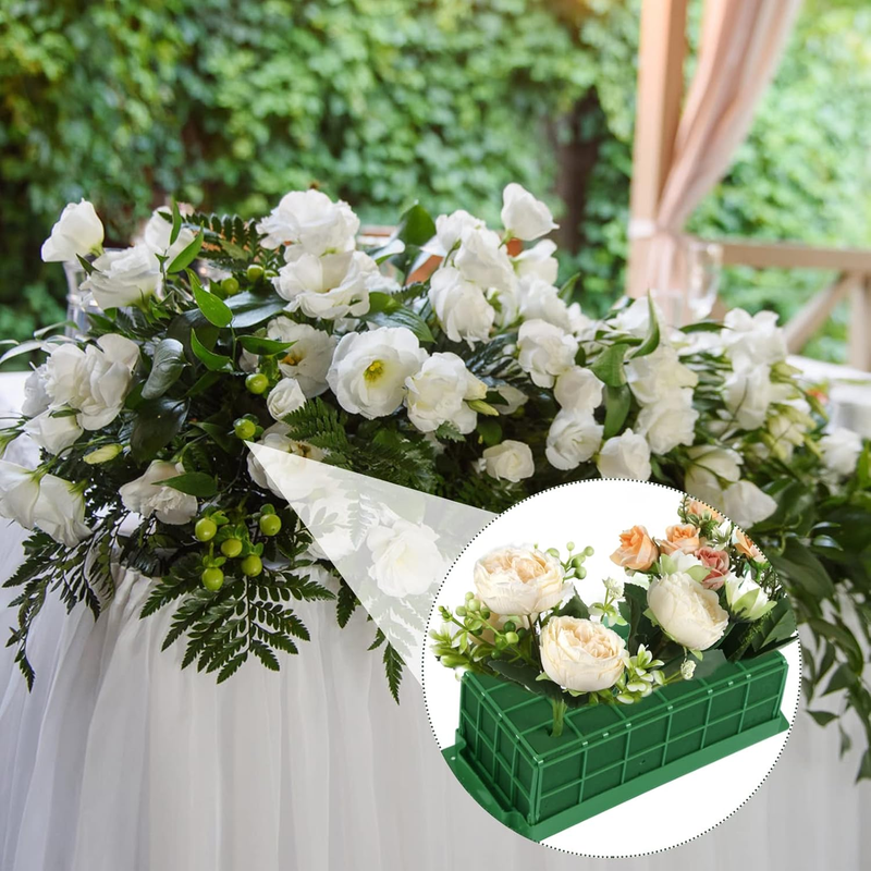 6 Pack Floral Foam Cage, 6 Pack Flower Cage Holder with Floral Foam Blocks for A
