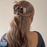 Velscrun Flat Hair Clips for Women Girls, Bright Leopard Color Lay Flat Claw Clips, Strong Hold Large Hair Clip for Thick Hair, French Duck Billed Hair Jaw Claw Clip, Non Slip Grip for Daily Styling