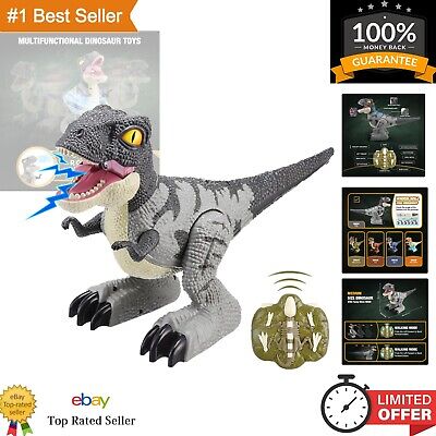ALLCELE Dinosaur Toys, Velociraptor Dinosaur Toys1.31FT Long with Light and M...