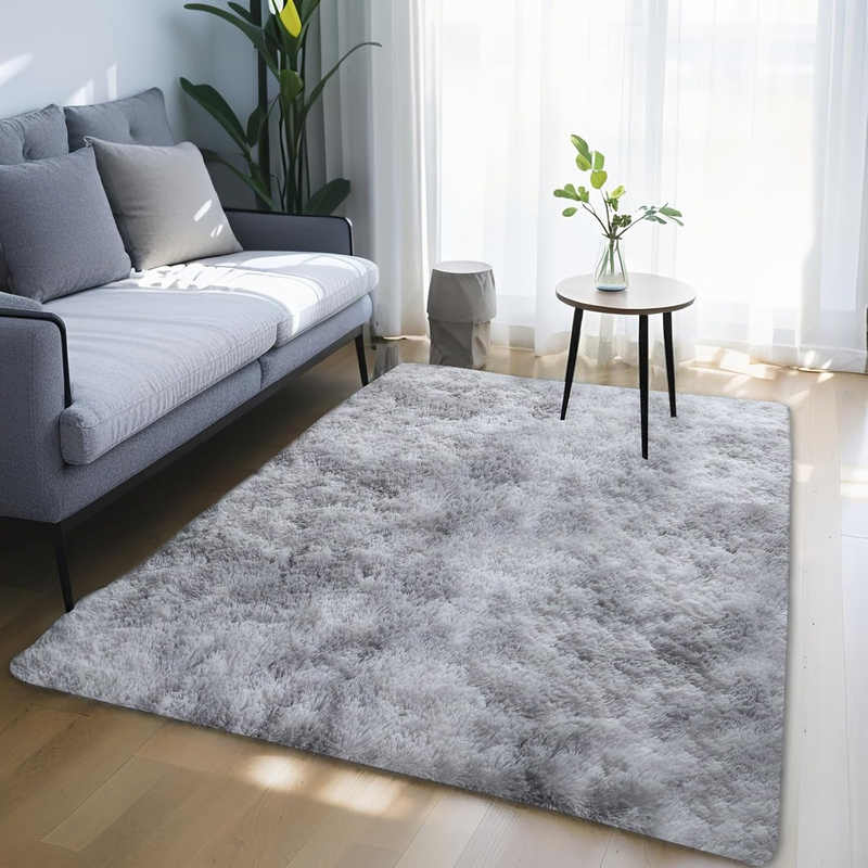 80X120Cm/2.6''X4.2'' Soft Indoor Modern Fluffy Bedroom Carpets, Large Area Rugs