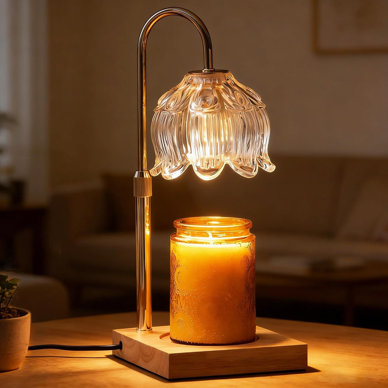 Flower Candle Warmer Lamp Australian Plug with Timer & Dimmer | Adjustable Heigh