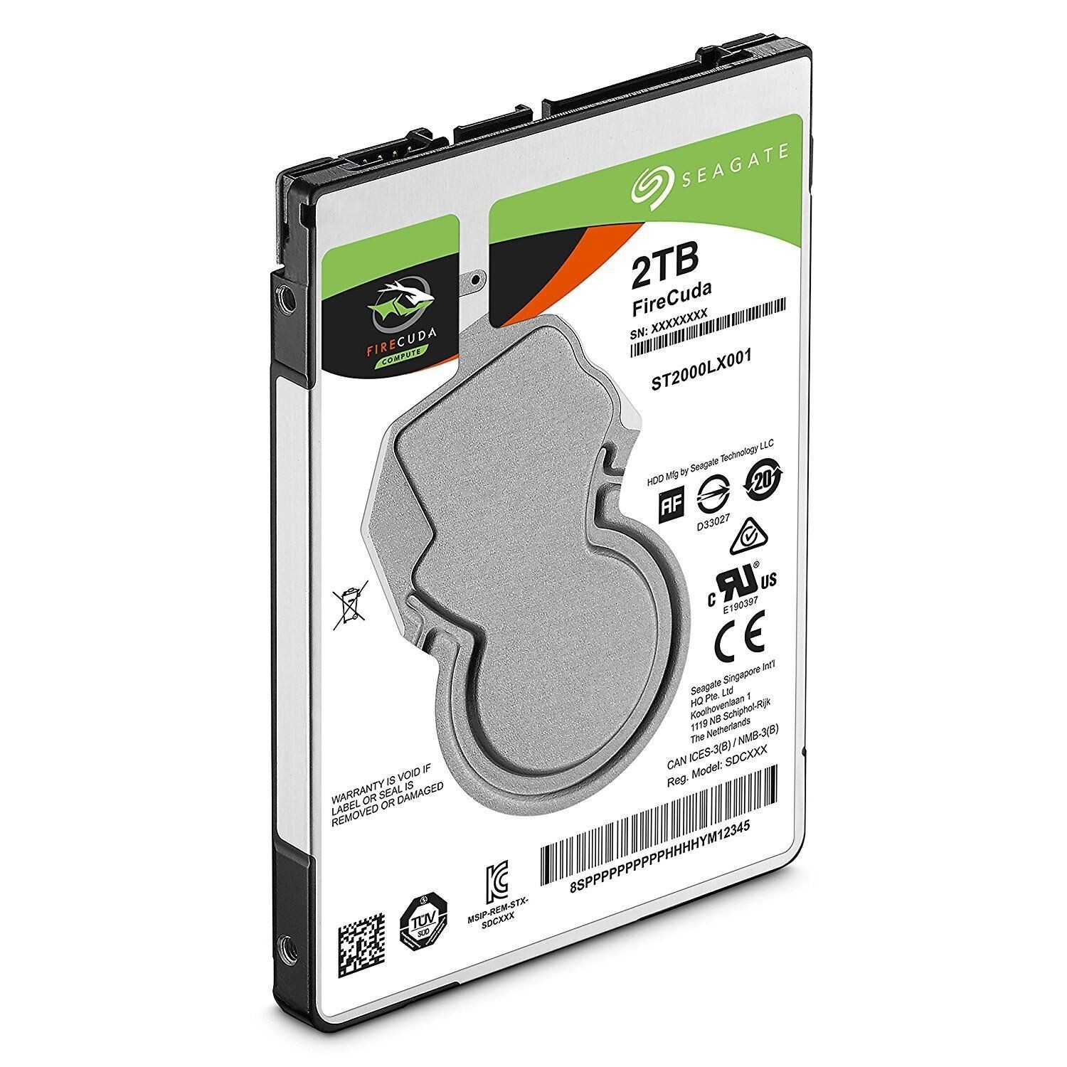 使用時間3024h Seagate 2 5インチSSHD 希少2TB 厚さ7mm リモコン