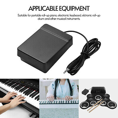 3.5mm Universal Sustain Damper Pedal Foot Switch fr Electric Keyboard Piano R5W3