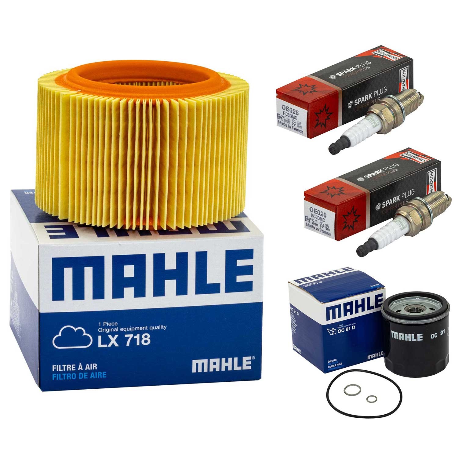 Set Ölfilter Luftfilter Zündkerzen Wartung für BMW R 850 C 259C R850 1998-2001