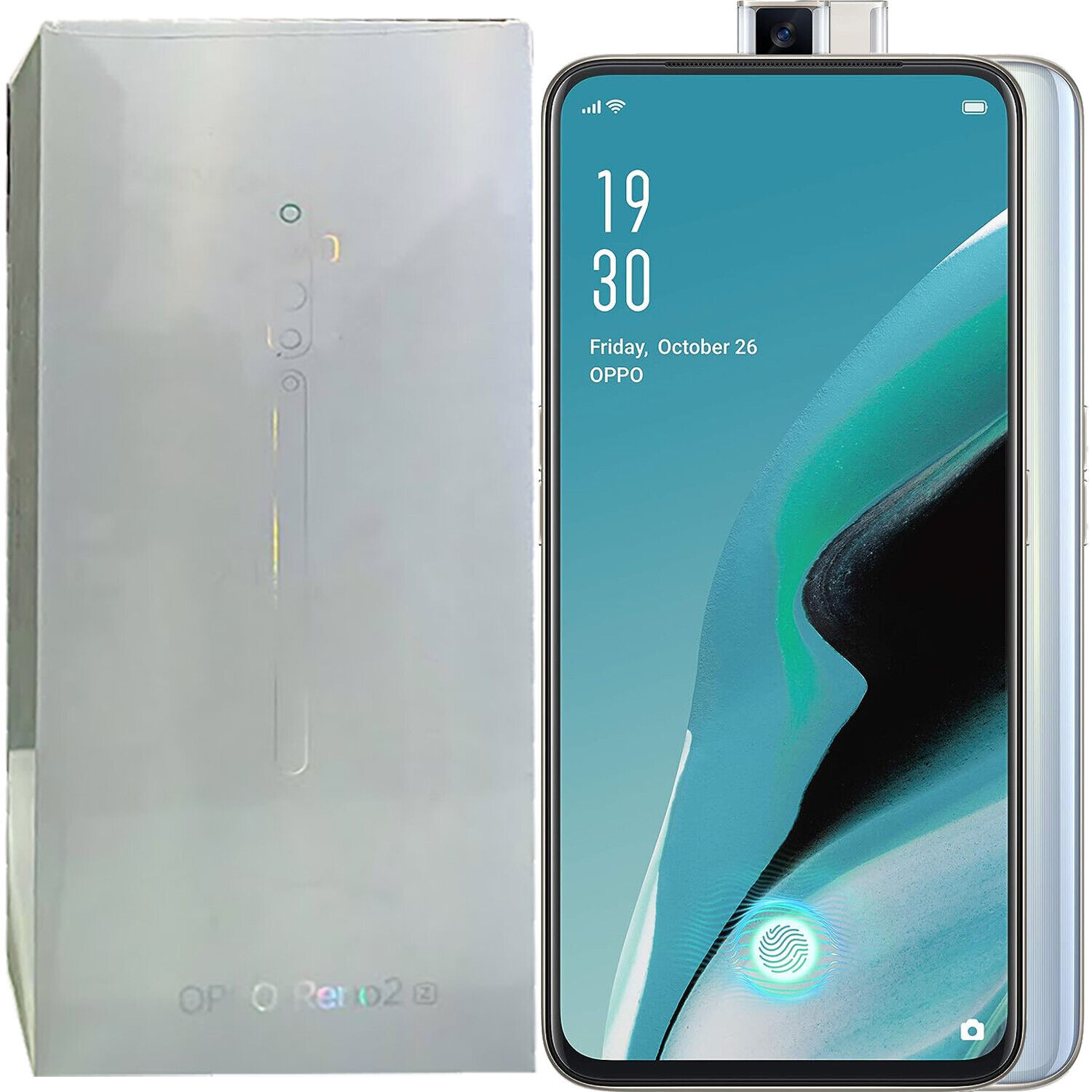 OPPO Reno2 Z 4G Sky White 128GB + 8GB Dual-SIM Unlocked GSM CPH1951 NEW OPPO Reno2 Z 4G Sky White 128GB + 8GB Dual-SIM Unlocked GSM CPH1951 NEW