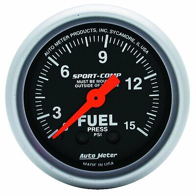 Auto Meter 3311 Sport-Comp Mechanical Fuel Pressure Gauge