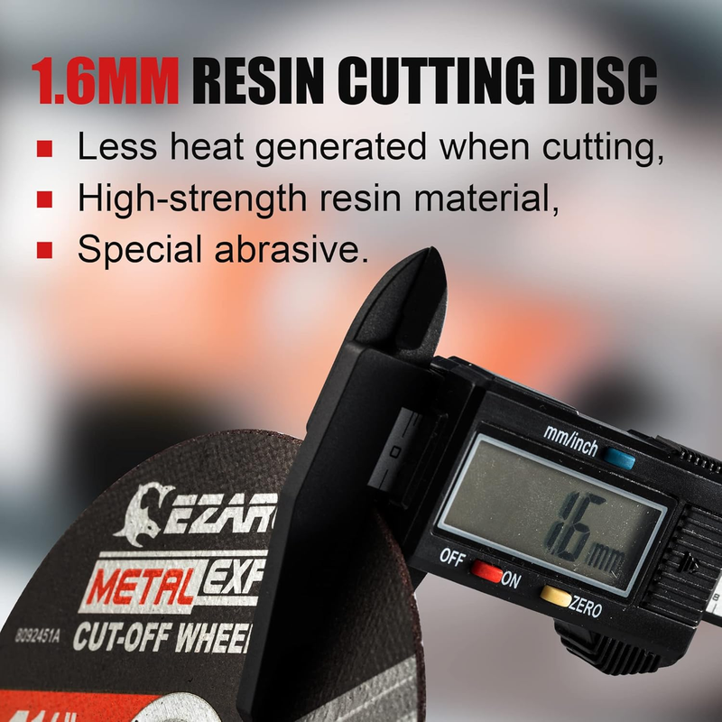 Cut Off Wheels 25 Pack, 3” x 1/16” x 3/8” Cutting Wheel, Metal & Stainless Steel