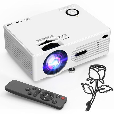 8500L Portable Projector for Home Theater Entertainment, Full HD 1080P Suppor...