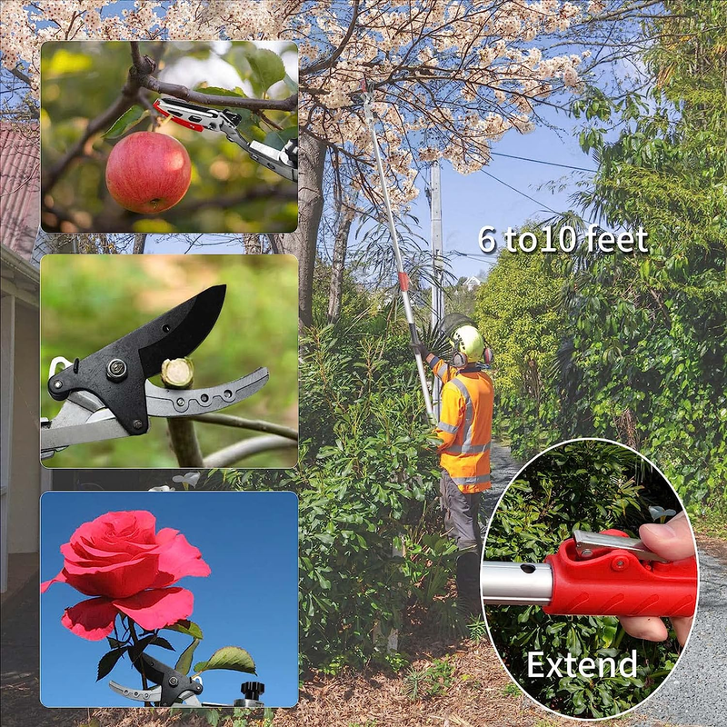 Pruner for Garden, Cut Upto 1 Inch & Hold Telescopic Pole Pruner, Fruit Picker w
