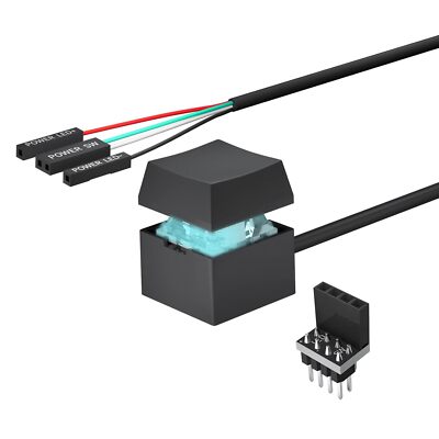 Desktop Computer PC Power Button Switch: Mechanical Key External Desktop... 