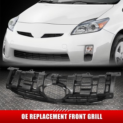 Для Toyota Prius 10-11 в стиле OE Матово-черная передняя решетка радиатора с эмблемой