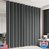 Cbsroro Room Divider Blackout Curtain Track Curtains Wall Dividers Panels Screen for Living Rooms Bedroom Office Privacy Partition Separation, W100 × L96 Inch,1 Panel, Grey