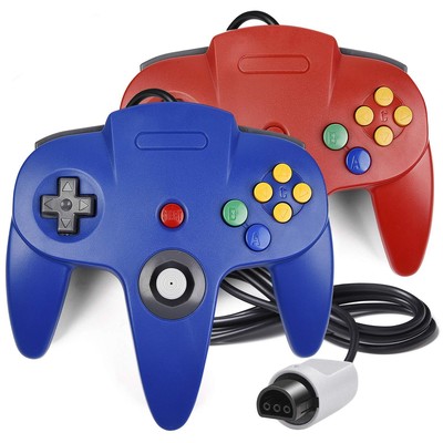 2 Pack N64 Controller, iNNEXT Classic Wired N64 64-bit Gamepad Joystick for U...