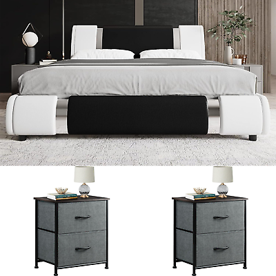 Leather bedroom 2024 sets king