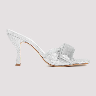Pre-owned Gia Borghini Gia Bordini Alodie Sandals In Silver Glitter