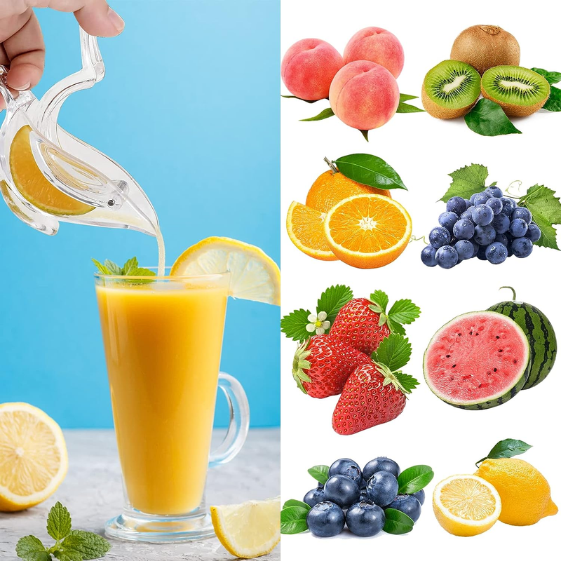 Lemon Squeezer,  3PCS Acrylic Manual Lemon Juicer, Portable Transparent Bird Lem