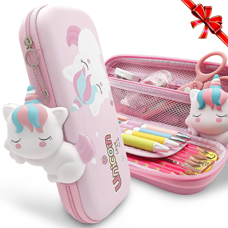 Case For Girls, Cute Pencil Case For Kids, Storage Pouch Large Ca