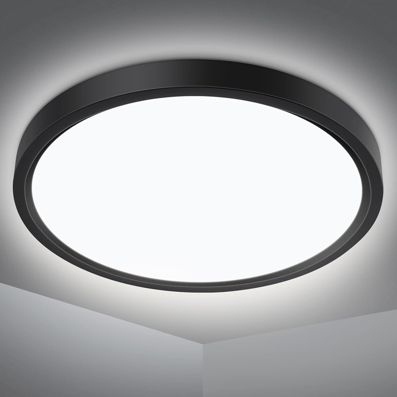 Defurhome Bathroom Ceiling Light,24W 2200LM,150W Equivalent, 5000K Daylight Whit