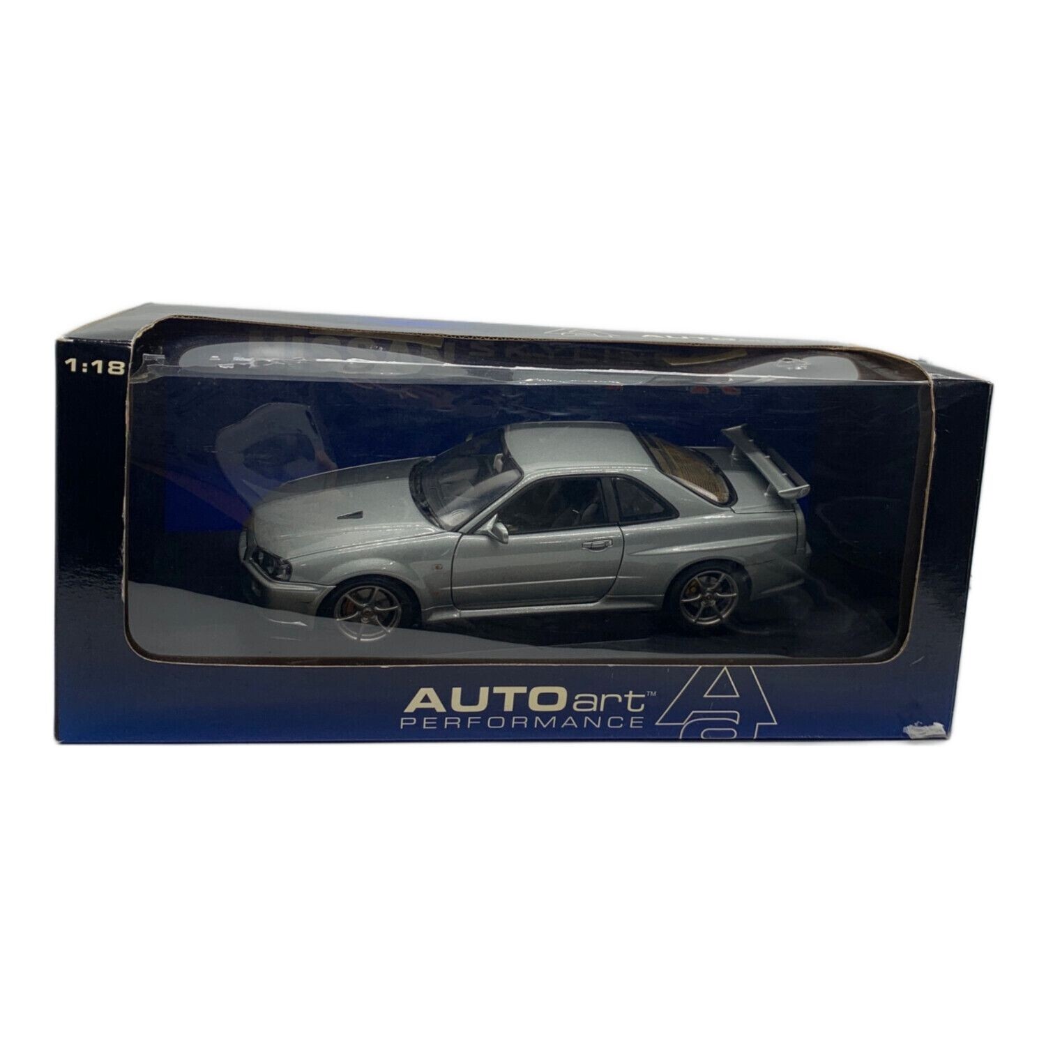 AUTOart 1/18 car R34 Nissan Skyline GT-R V-SPEC II Sparkling