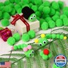 Shappy 500 Pieces 1 Inch Pom Pom Crafts Balls for DIY Creative Pompoms Decorations Project Hobby Supplies Party Decorations(Fruit Green)