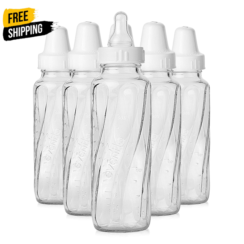 Evenflo Feeding Classic Glass Bottle, Twist Bottles, 8 Oz, 1