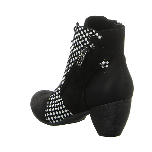 SIMEN SIMEN DAMEN STIEFELETTEN 3991A SCHWARZ WEISS SCHWARZ 1212791