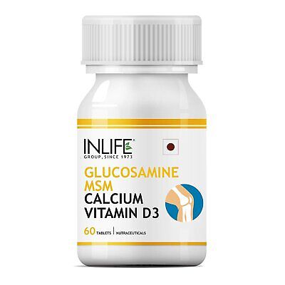 Inlife Glucosamine,Msm With Calcium & Vitamin D3 For Joint Care Supplement - 60 