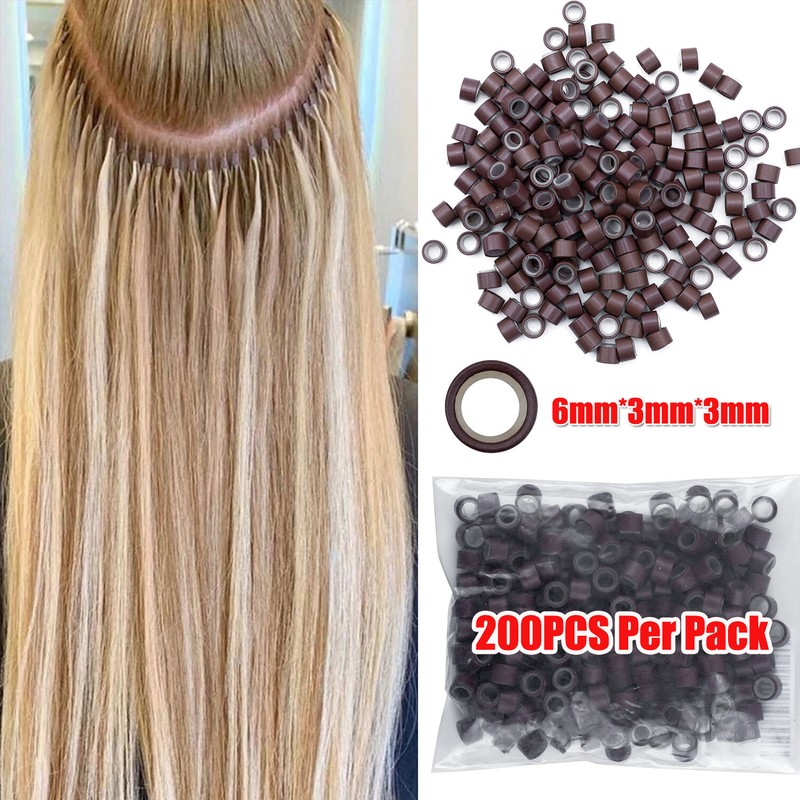 1500 Pcs 5mm Silicone Hair Beads For Extensions - Micro Beads For Braids, Tinsel & Beaded Hairstyles