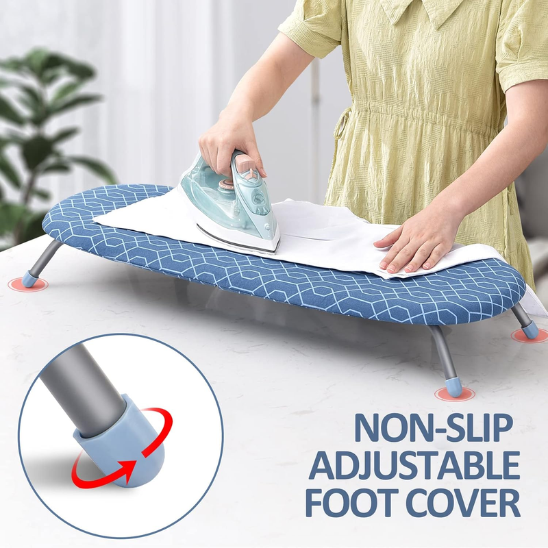 Foldable Ironing Board, Tabletop Small Iron Board, Portable Folding Mini Ironing