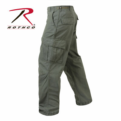  ROTHCO 4387 OLIVE DRAB Vintage 100% Rip-Stop Vietnam Era BDU Fatigue Pants 