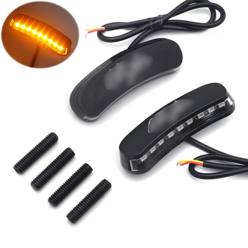 For 2011-2015 Kawasaki Ninja ZX-10R LED Black Mirror Block