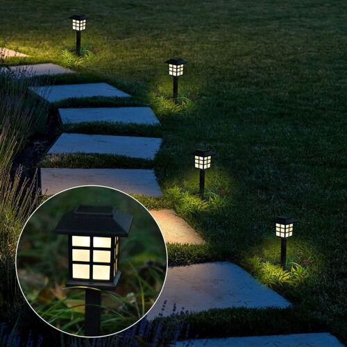 12 Pack Solar Garden Lights Outdoor Landscape LED Light Pathway Yard Waterproof