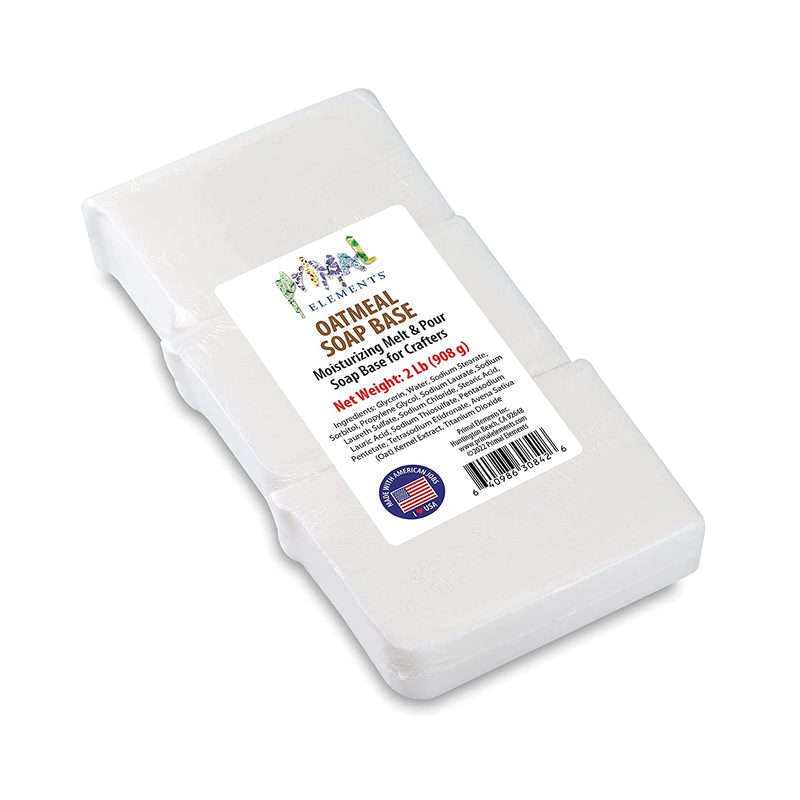 Oatmeal - Moisturizing Melt and Pour Glycerin Soap Base for Crafting and Soap Ma