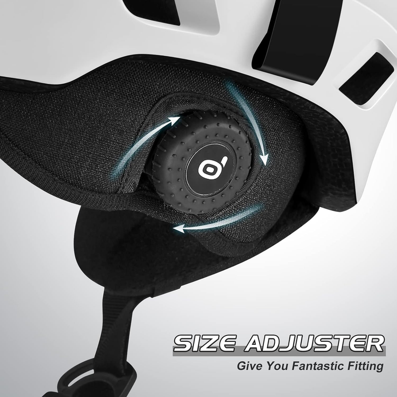 Ski Helmet with Ski Goggles, Light Weight Snowboard Helmet and 2-In-1 Visor Deta