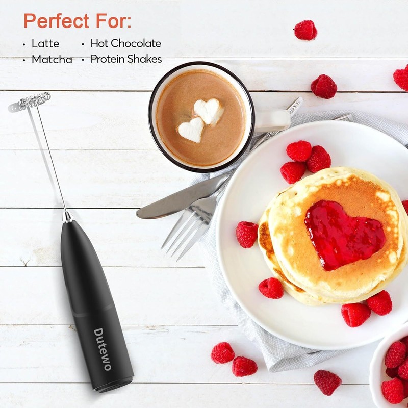 Hand Mixer Frother for Coffee Foam Maker Lattes Cappuccino M