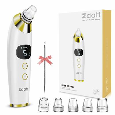 Blackhead Pore Vacuum Remover Comedo Pore Extractor 5 Piece Suction Cleanser