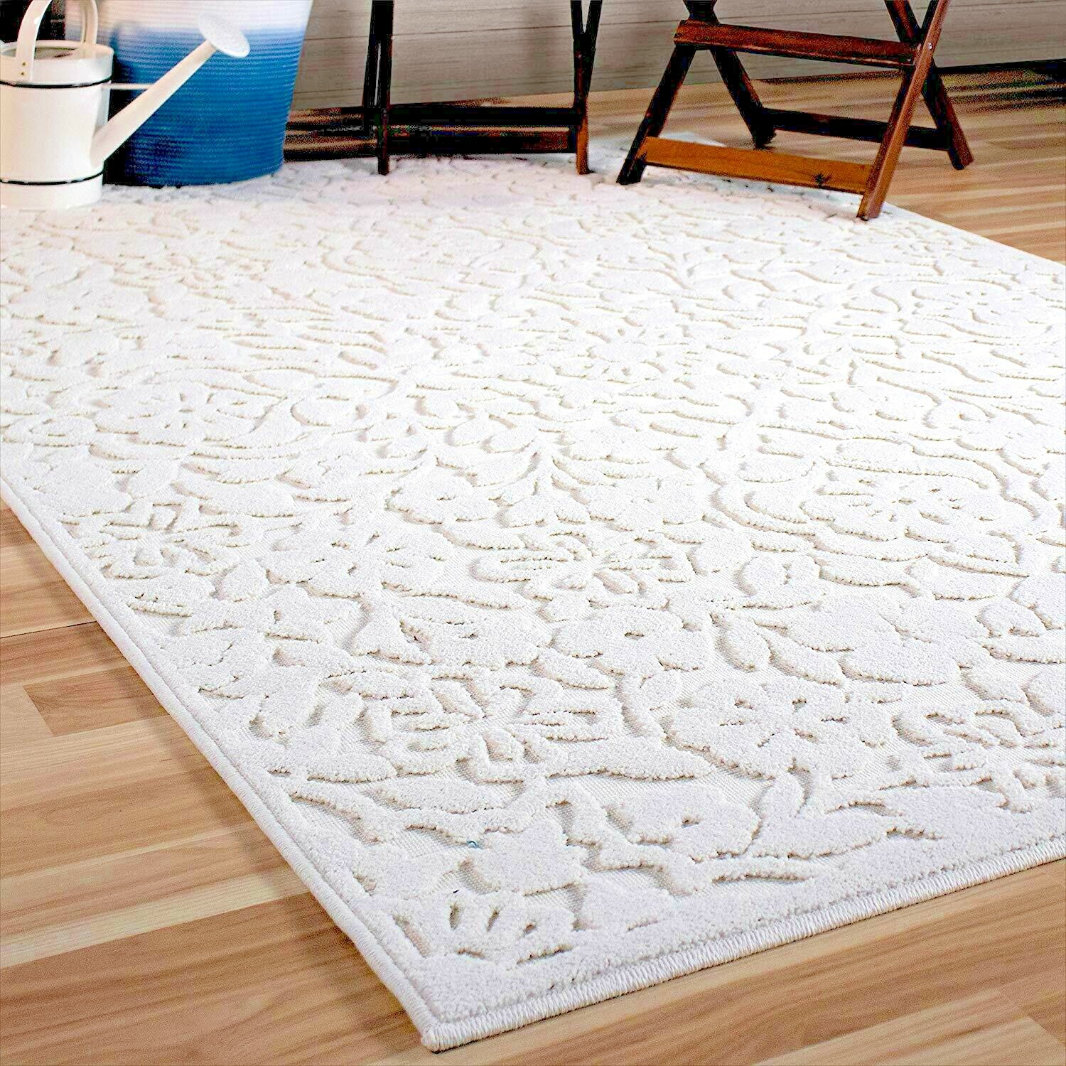 RUGS AREA RUGS OUTDOOR RUGS INDOOR OUTDOOR CARPET COOL 8x10 WHITE BIG