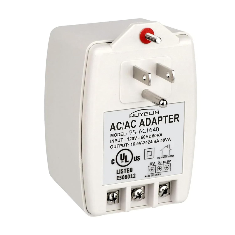 16.5V 40VA Burglar Alarm Systems and Doorbell Transformer,16.5V Plug in Transfor