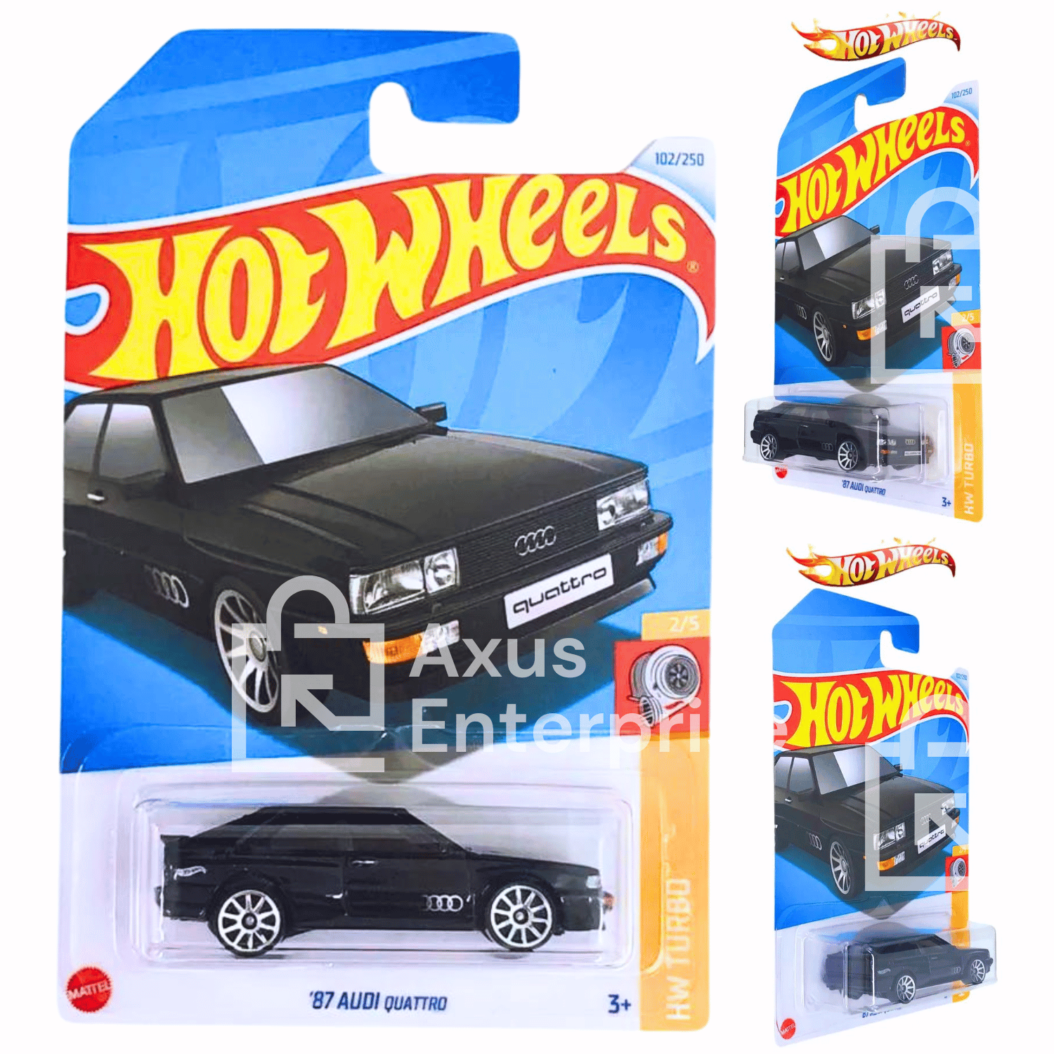 Hot Wheels '87 Audi Quattro Black #102/250 Case N 2024
