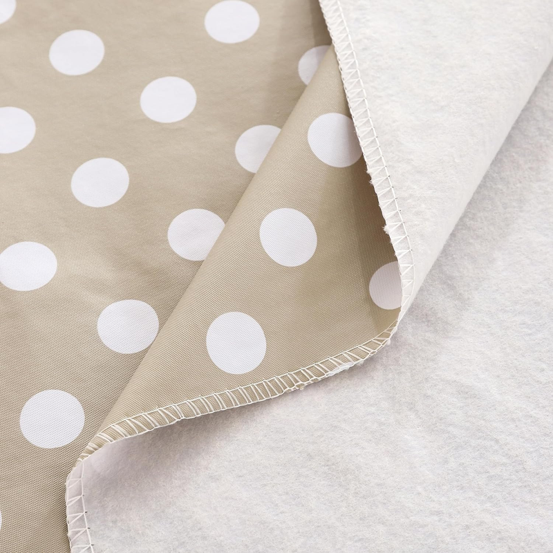 Heavy Duty Vinyl Tablecloth with Flannel Backing Waterproof Oil-Proof PVC Table