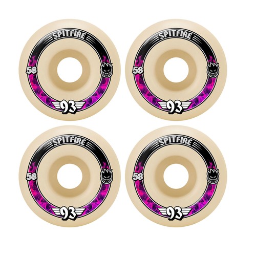 スケートボード SPITFIRE WHEEL F4 93DURO RADIALS 58mm Spitfire Skateboard Wheels 58mm F4 Soft Sliders 93A Radials