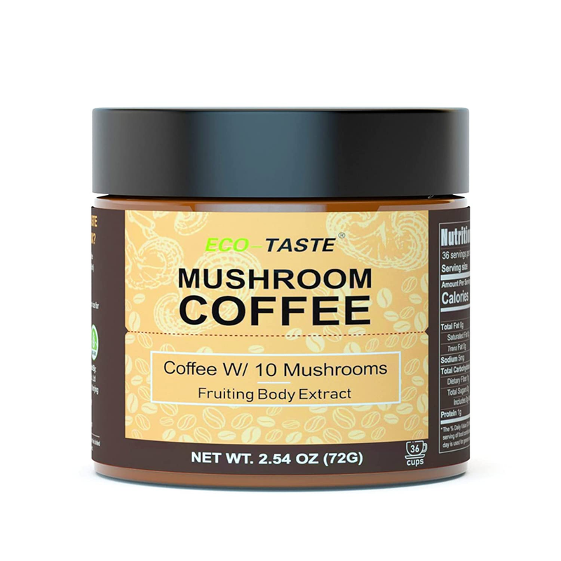 Organic Mushroom Coffee-36 Servings Instant Mix Includes 10 
