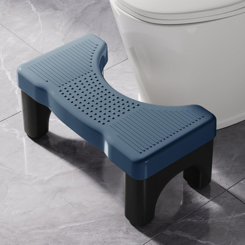 Squatting Toilet Stool for Adults, 7 Inch Poop Step Foot Stool for Toilet, Bathr