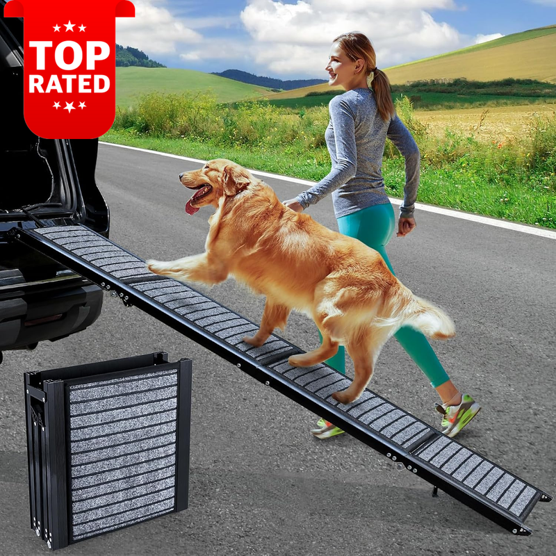 Foldable Dog Ramp for Car Large Dogs 160x43cm Portable Pet Access Height Aid