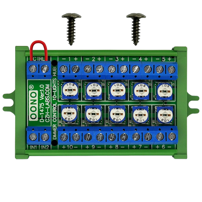 LED Hub Distribution Module for HO N O Train Model Dimmer Control