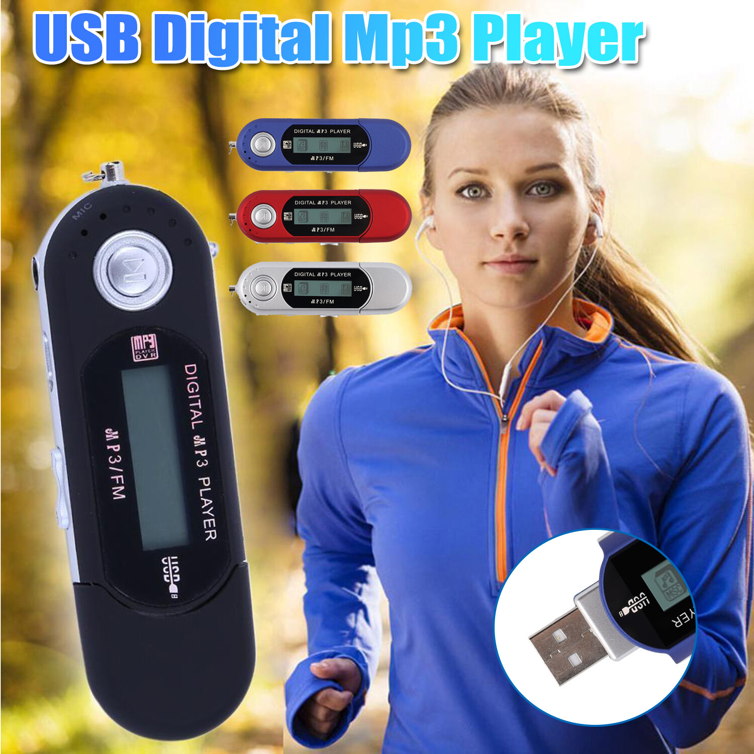 Mini Audio Recorder Fm Radio Sport Outdoor