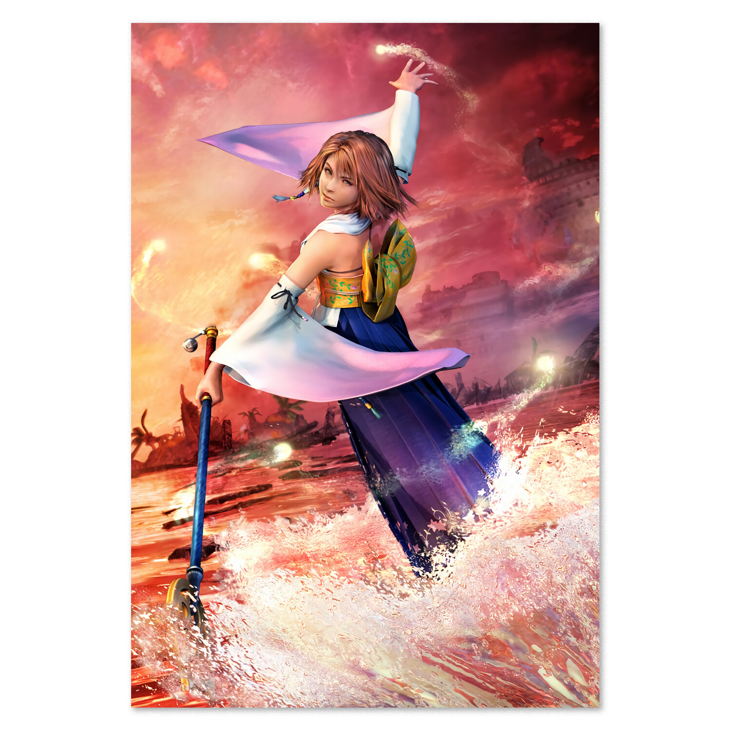 Final Fantasy X (10) Poster - Yuna Sending Key Art - High