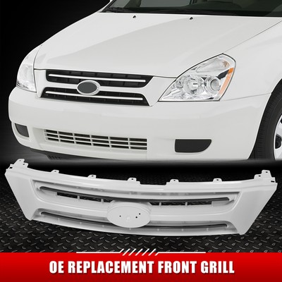 Для 06-10 Sedona Lx в стиле OE Верхняя серо-черная передняя решетка радиатора с эмблемой