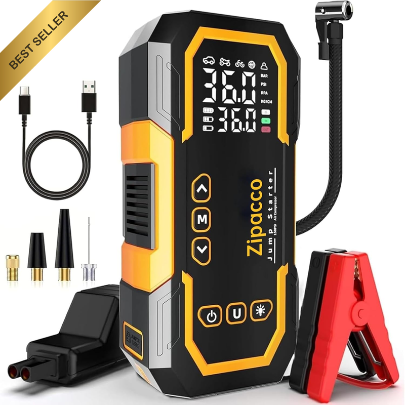 7000A Car Jump Starter with Air Compressor 150 PSI Tyre Inflator