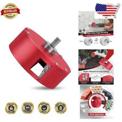 CNC-Machined 4 Inch PVC Beveling Tool - Lightweight, Efficient, and Easy-to-Use